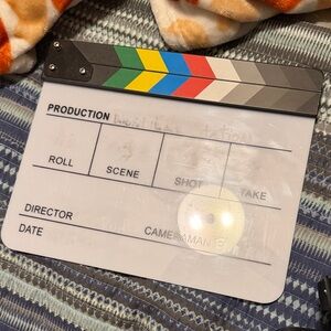 Multicolor Film Clapboard for Video Production